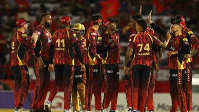 Moments from a dominating win over Barbados Tridents